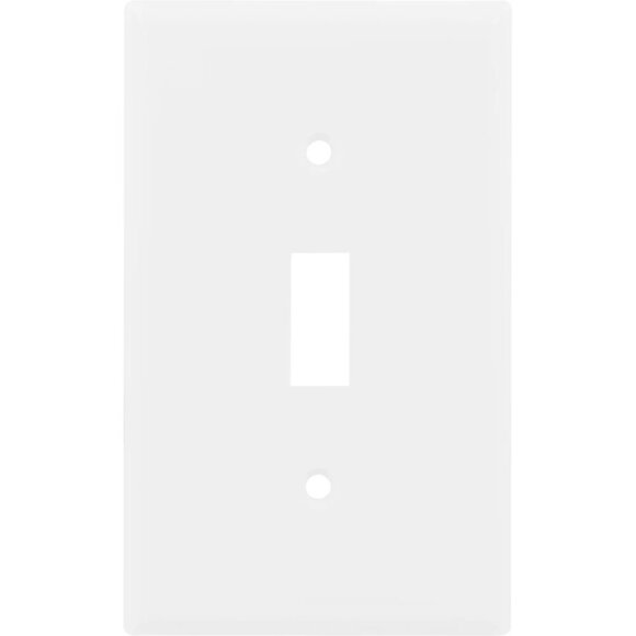 16 Hyper Tough Wallplates, Single Switch, White, 5in, 53142-T1 - NEW in package - Picture 7 of 16